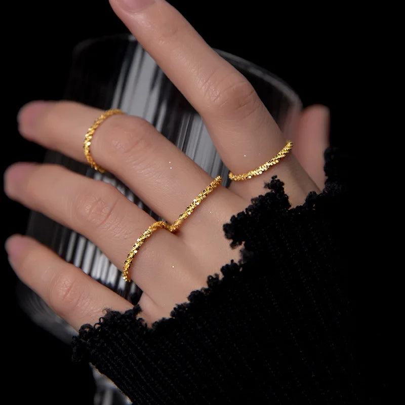 Sterling Silver Sparkling Ring