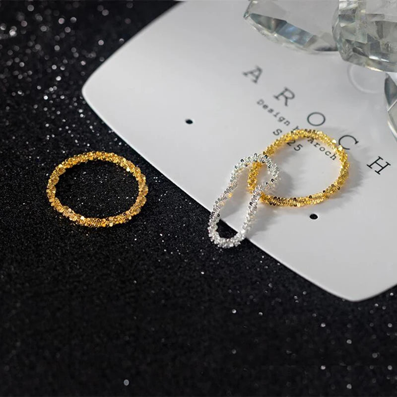 Sterling Silver Sparkling Ring