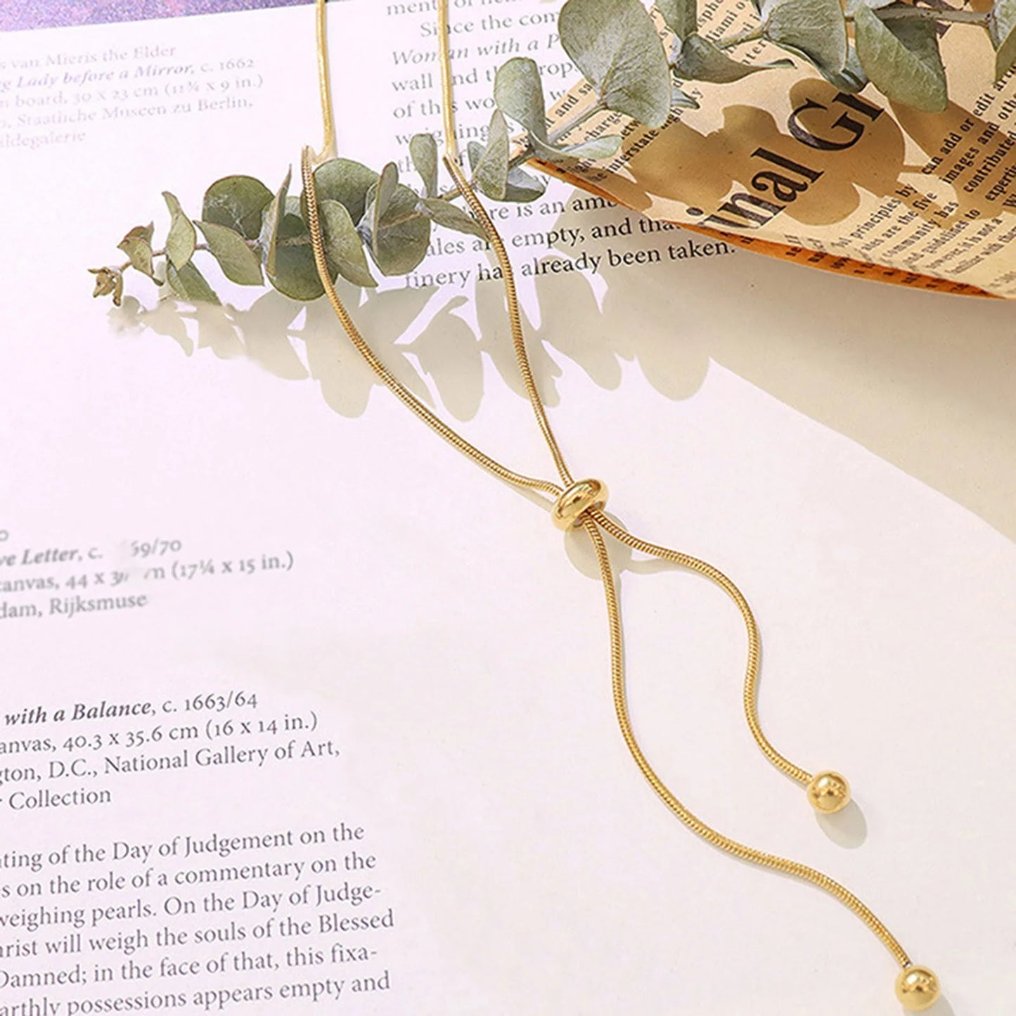Stainless Steel Long Necklace