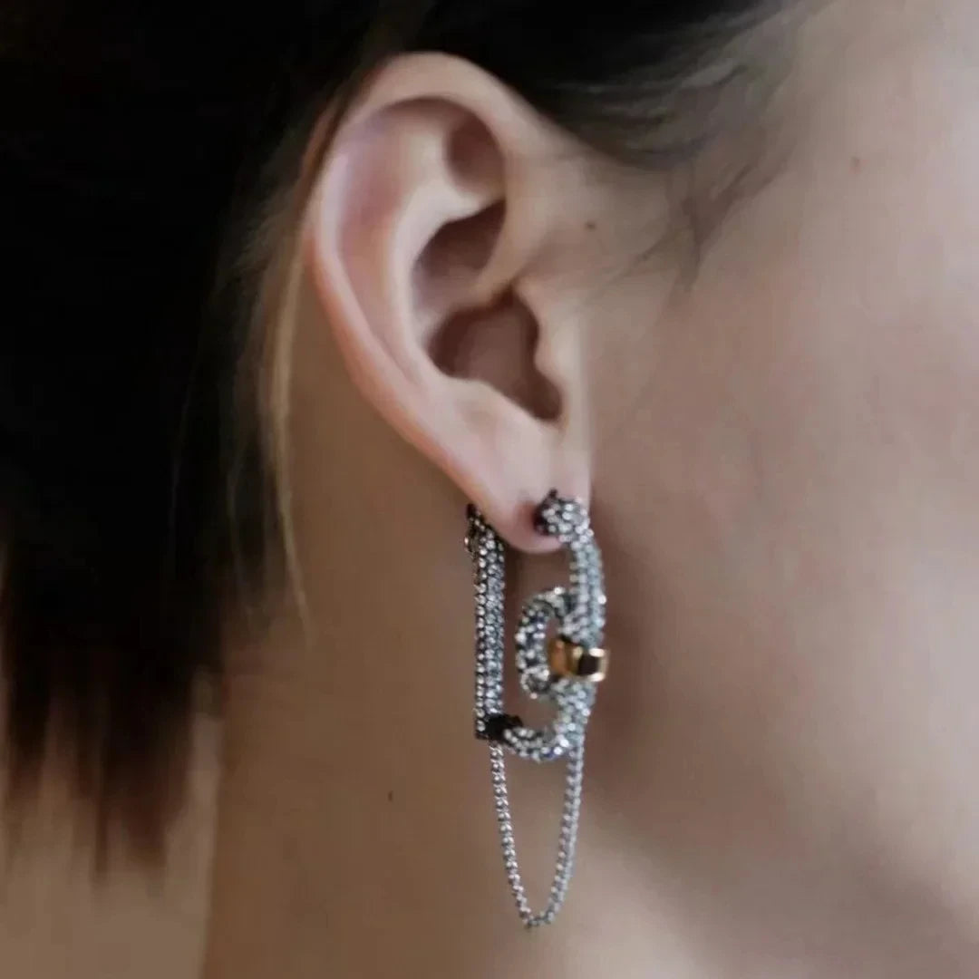 bling chain earrings