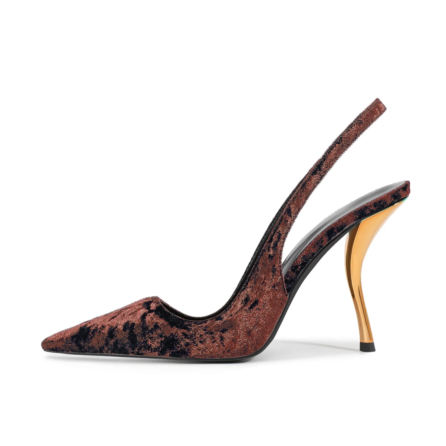 كعب مخملي أنيق