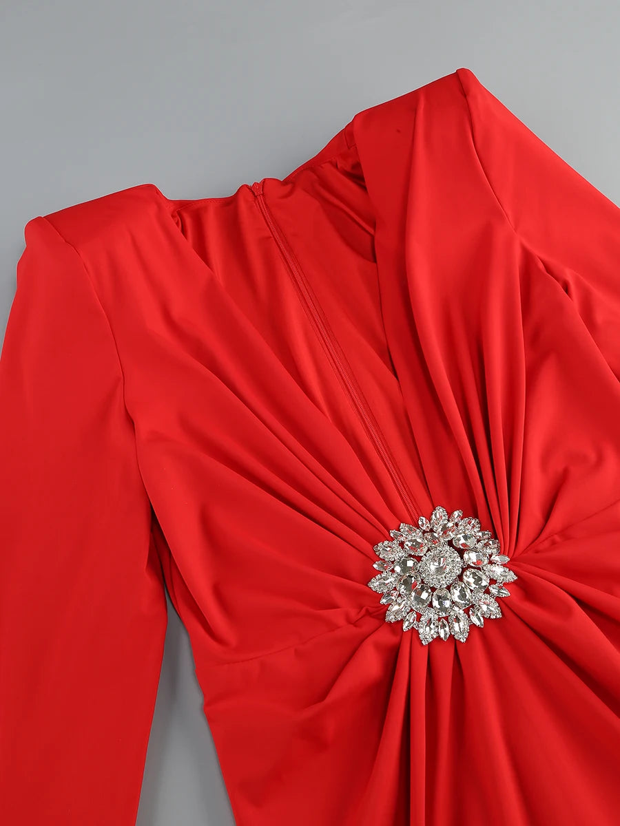 Long Sleeve Evening Dress