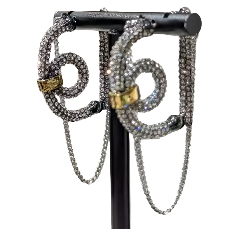 bling chain earrings