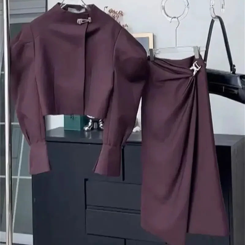 New Elegant Skirt Suit