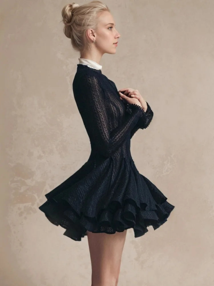 Round Neck Short Dress