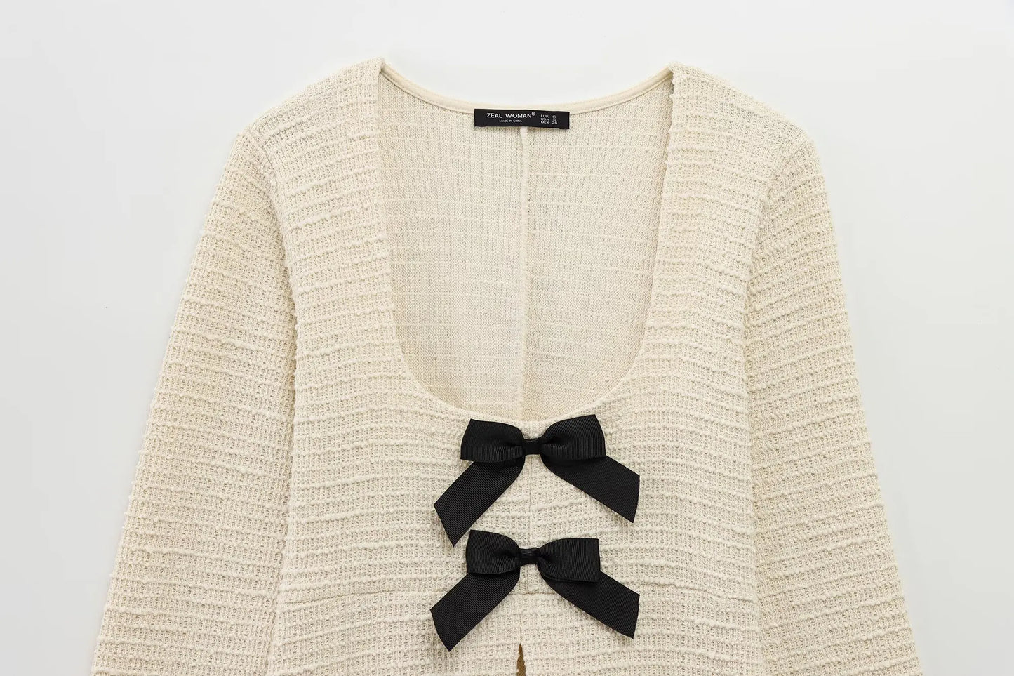 2 Piece Set Beige Texture