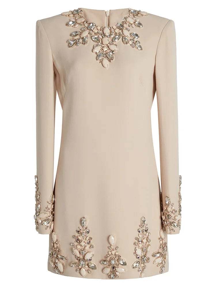 Crystal Evening Short Dress