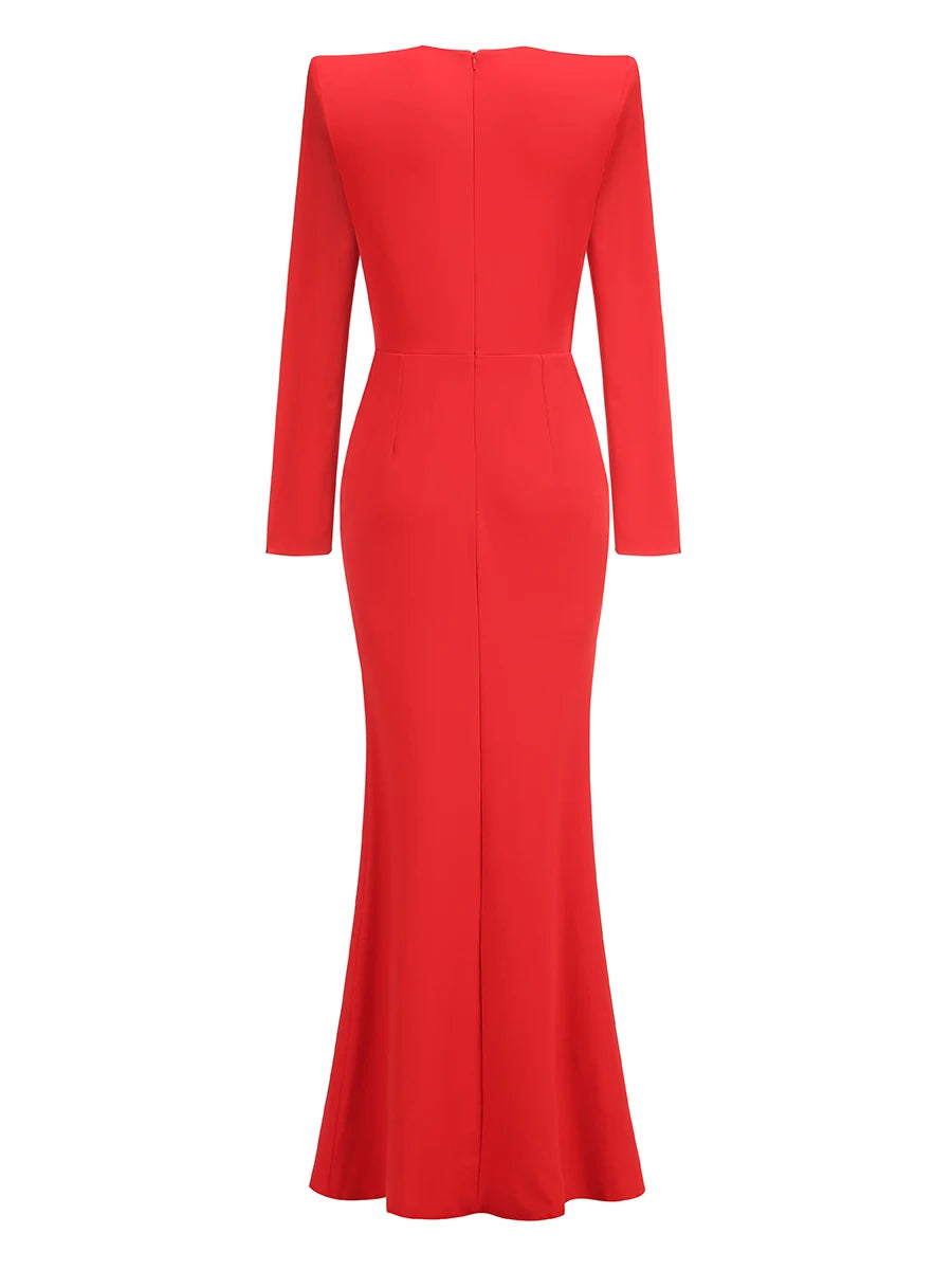 Long Sleeve Evening Dress