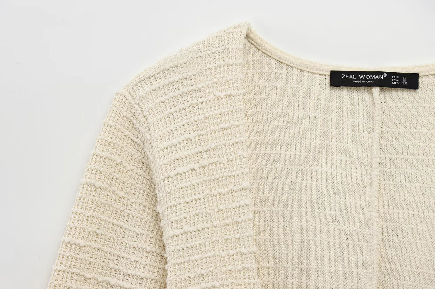 2 Piece Set Beige Texture