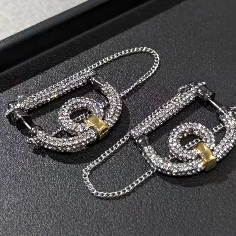 bling chain earrings