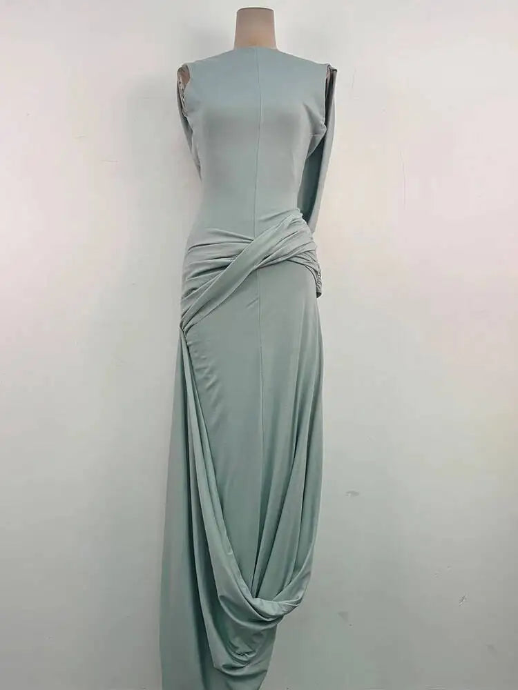 light blue simple dress