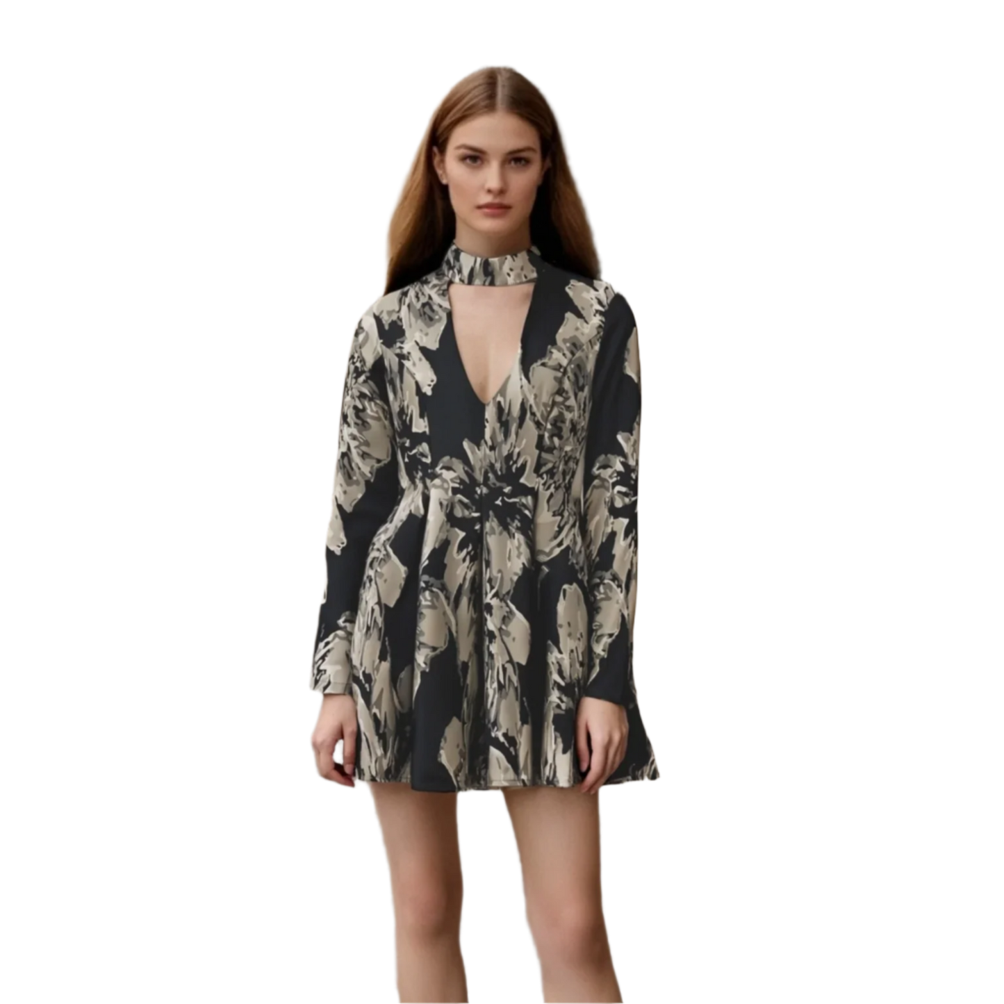 floral short dress