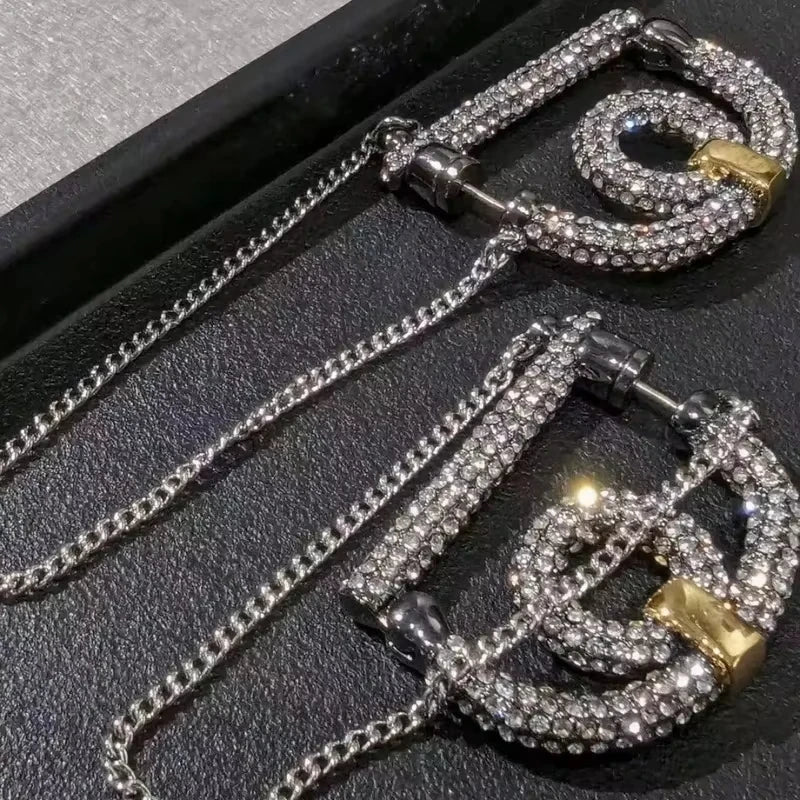 bling chain earrings