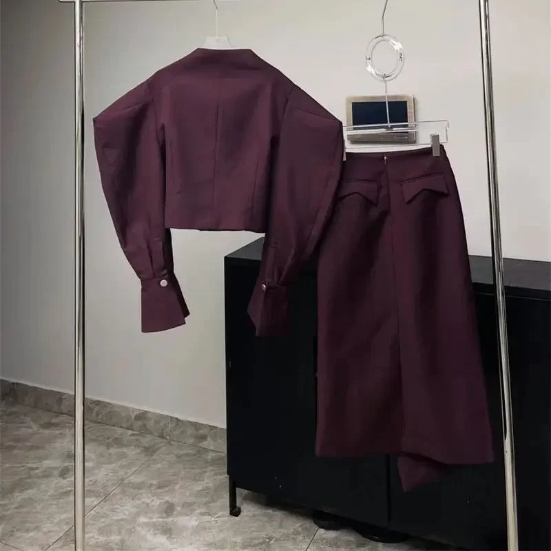 New Elegant Skirt Suit