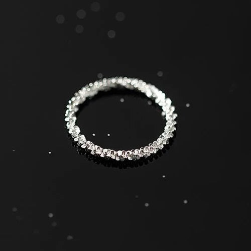 Sterling Silver Sparkling Ring