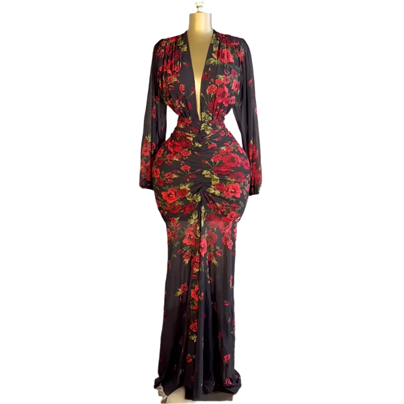 Floral Printed skinny dress