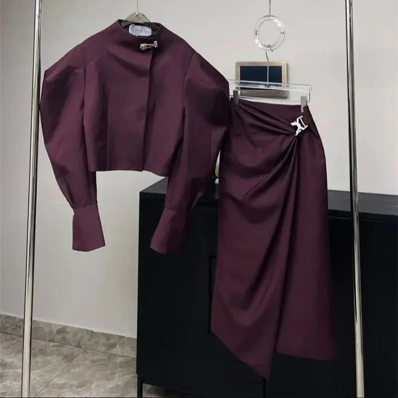 New Elegant Skirt Suit