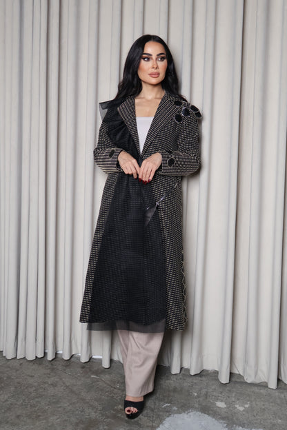 elegant black & beige Blazer