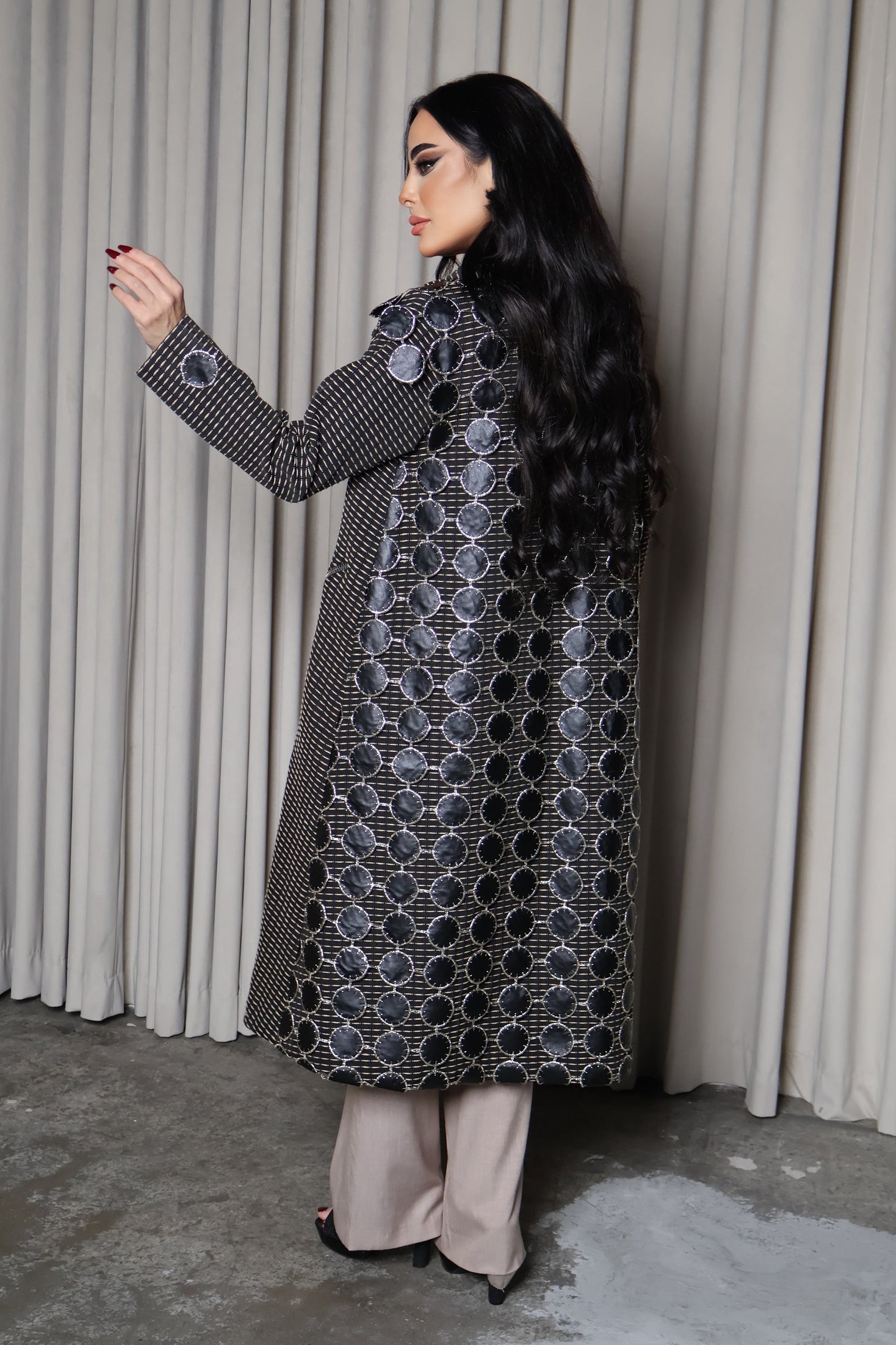 elegant black & beige Blazer