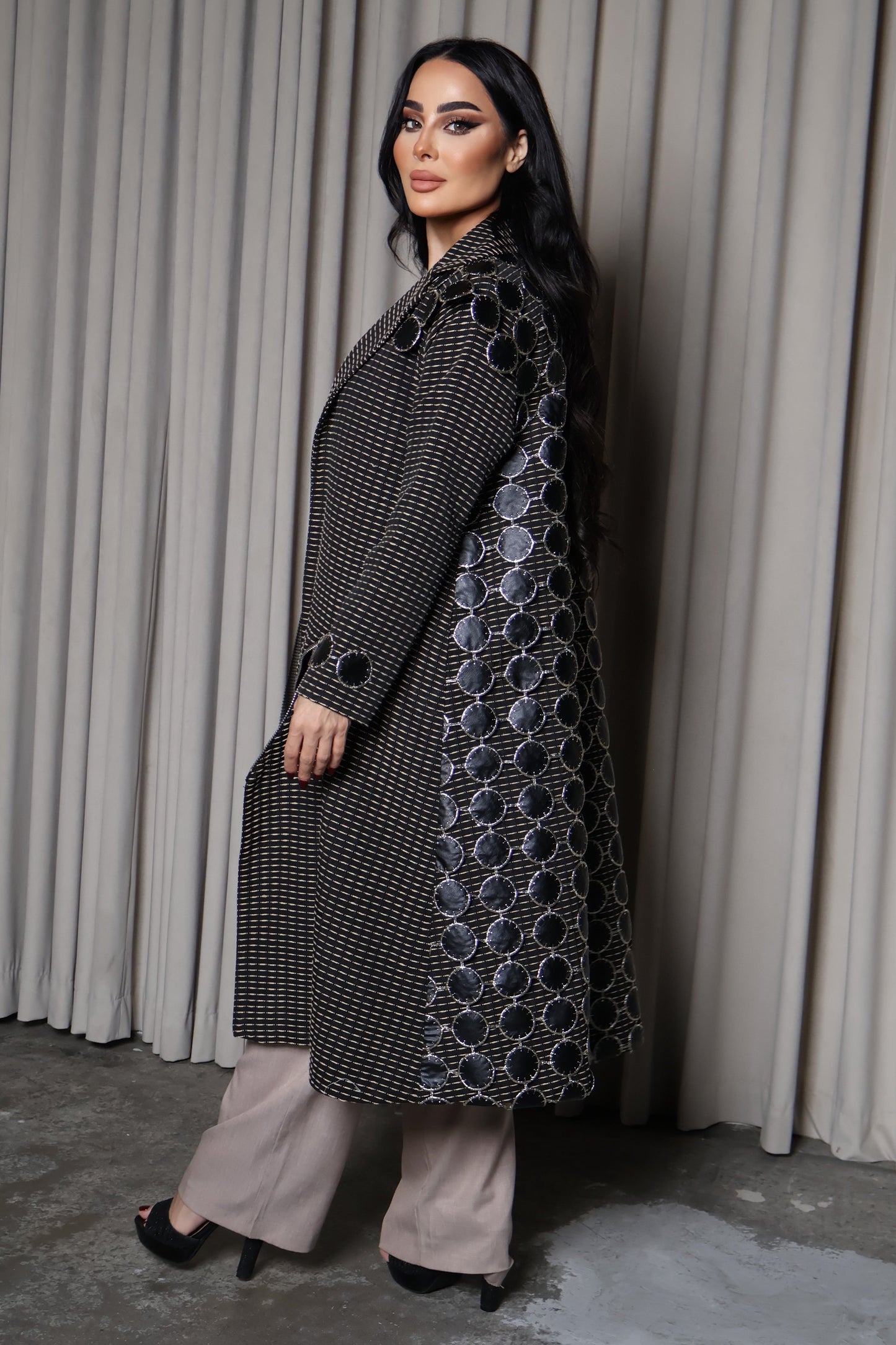 elegant black & beige Blazer