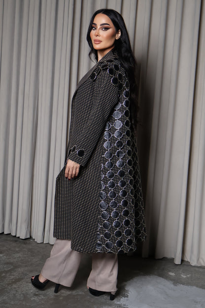 elegant black & beige Blazer