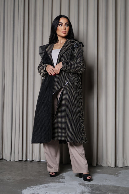 elegant black & beige Blazer