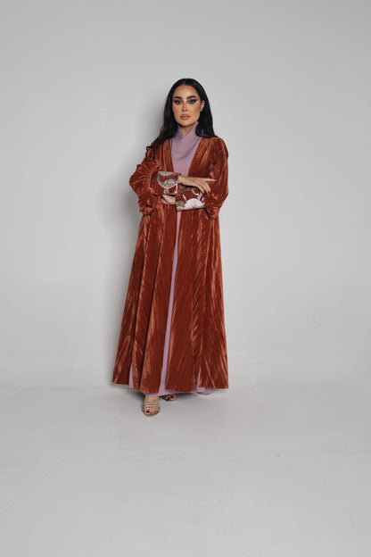 velvet bisht & dress
