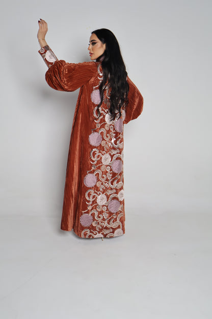 velvet bisht & dress