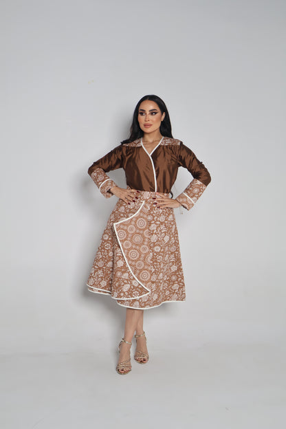 Brocade skirt with top