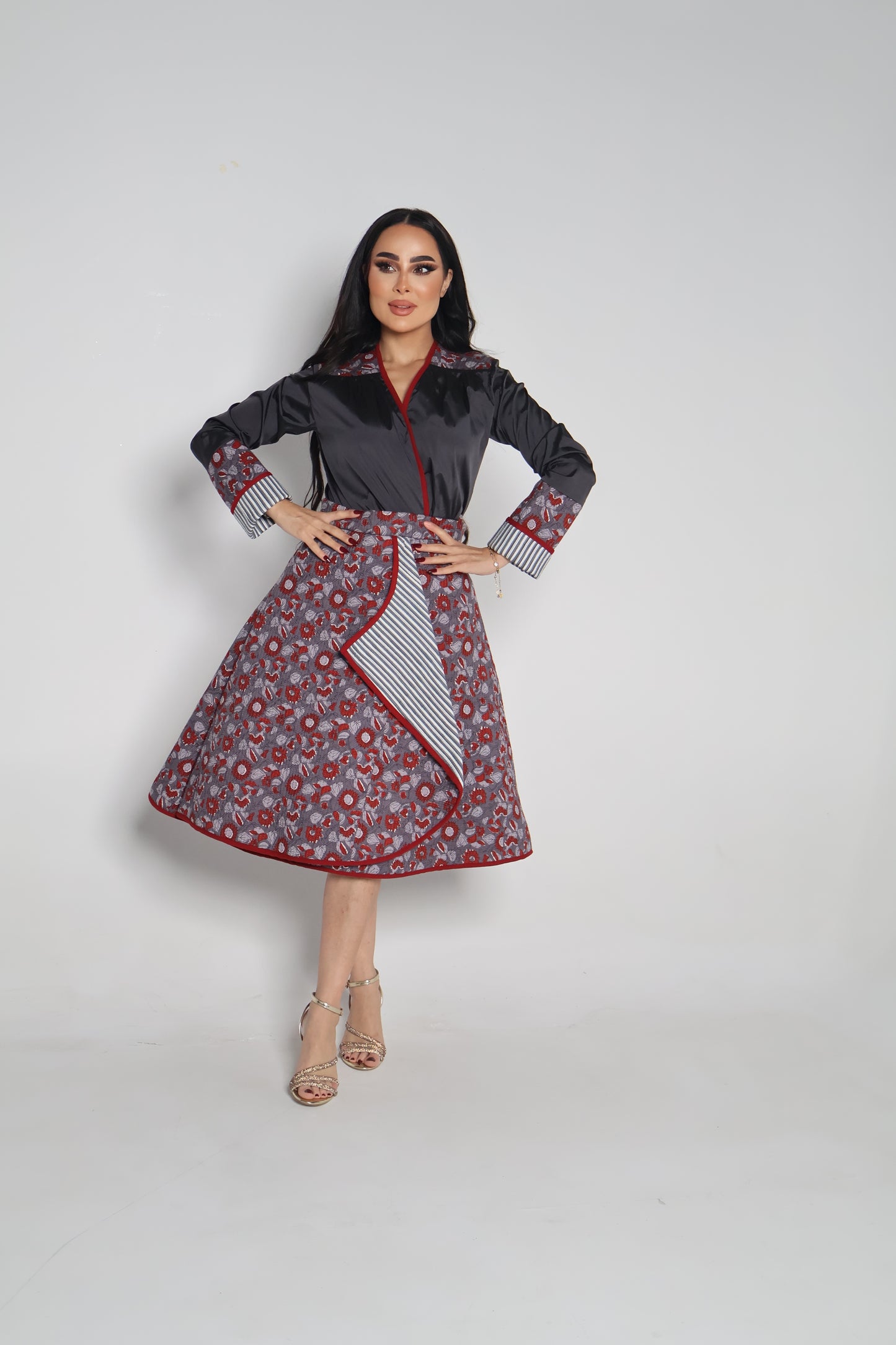 Brocade skirt with top