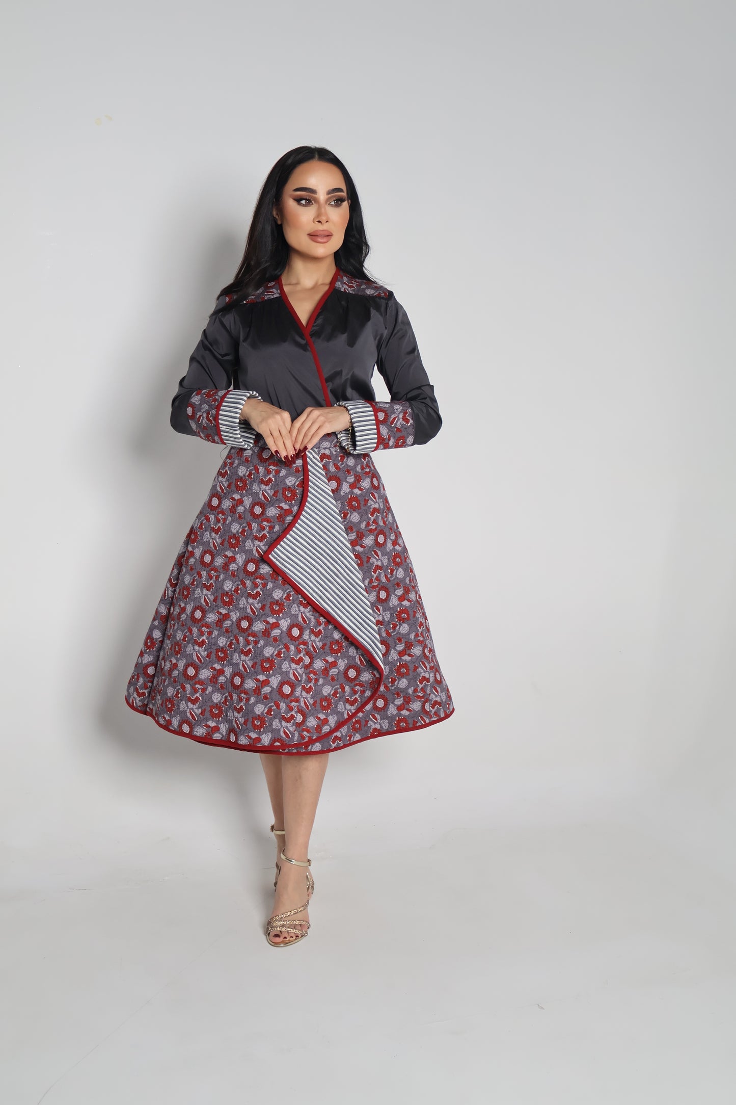 Brocade skirt with top