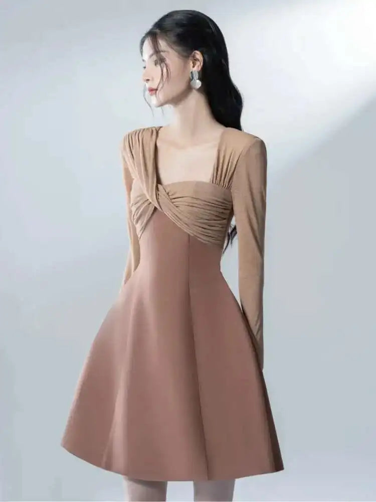mocha muse dress