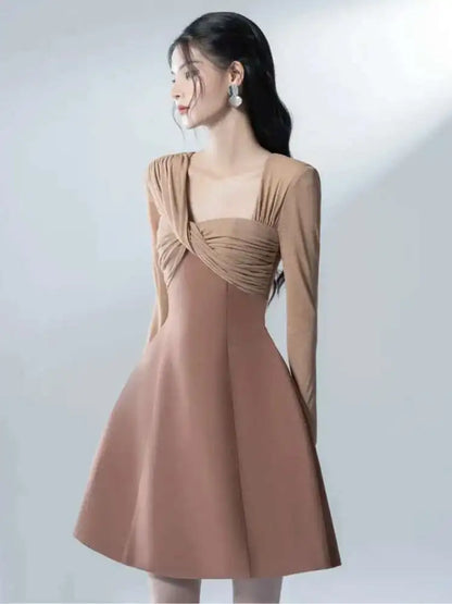 mocha muse dress