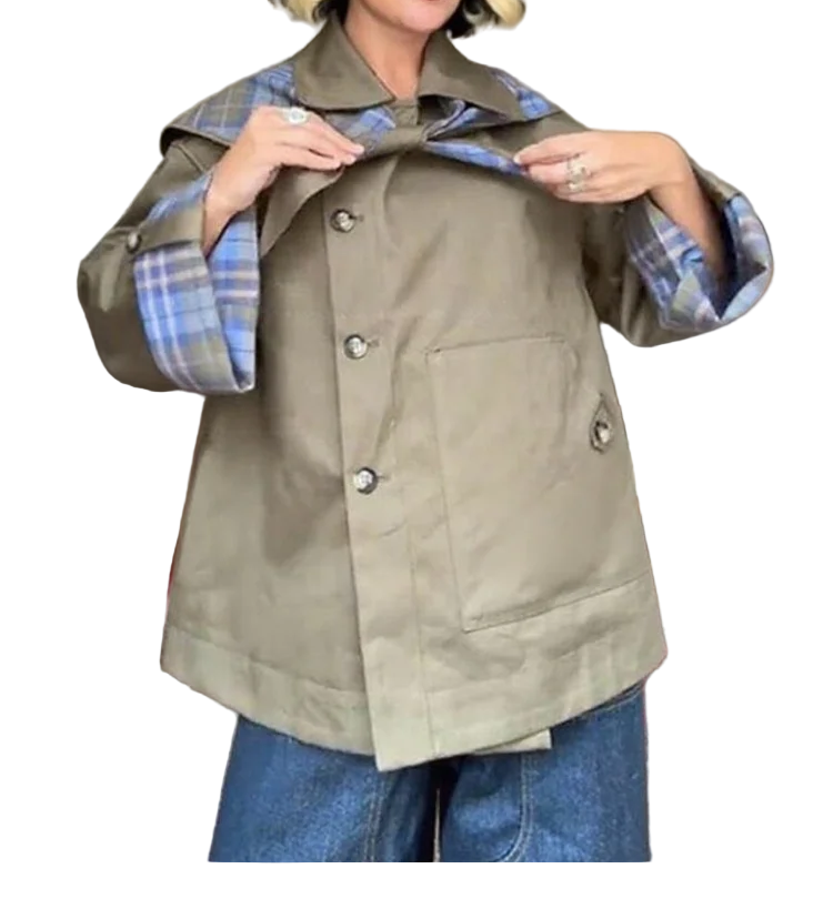 Plaid Double Side Coat