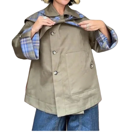 Plaid Double Side Coat