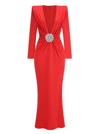 Long Sleeve Evening Dress