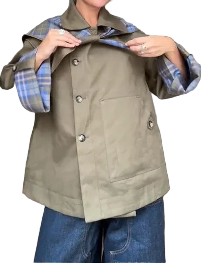 Plaid Double Side Coat