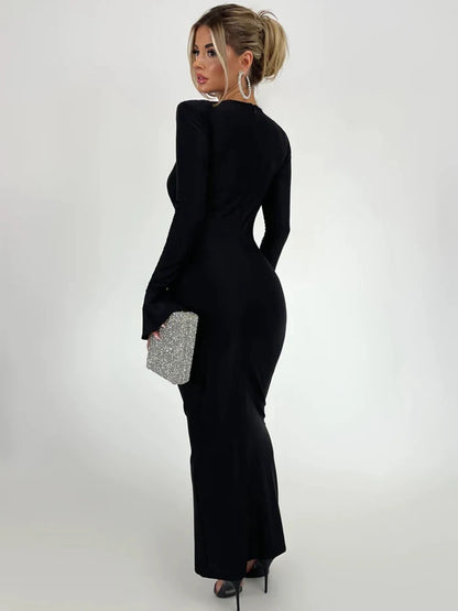 Pleated Slim Bodycon Dress