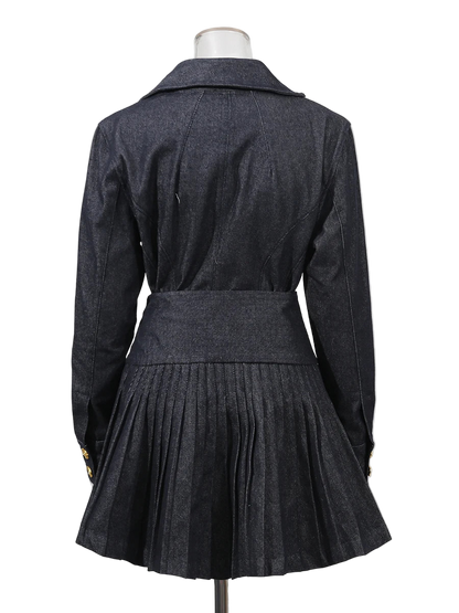 elegant denim 2 peace set