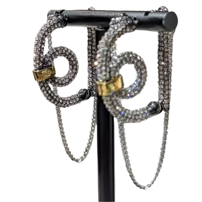 bling chain earrings