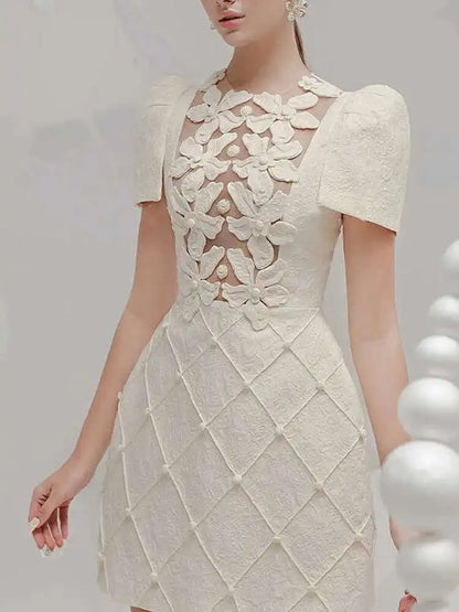 unique off-white dress