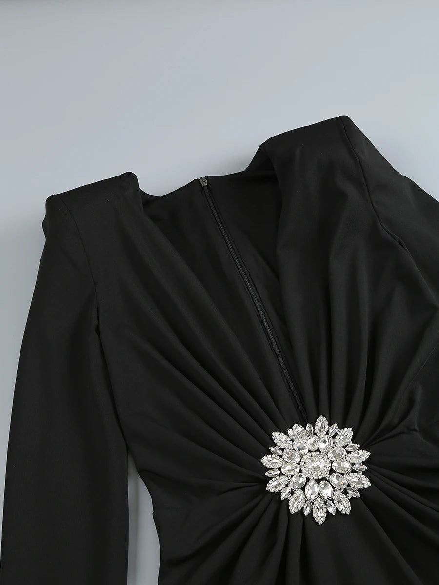 Long Sleeve Evening Dress