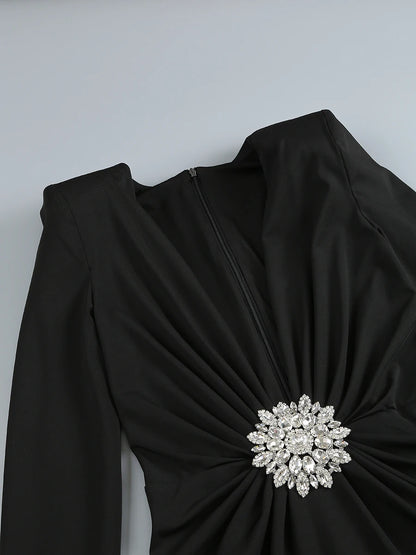 Long Sleeve Evening Dress