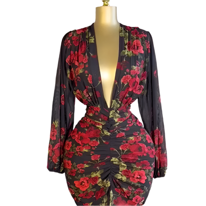 Floral Printed skinny dress