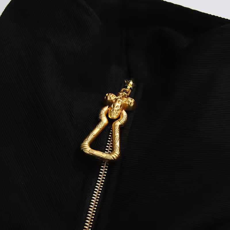 Spliced Zipper Basic Jacket