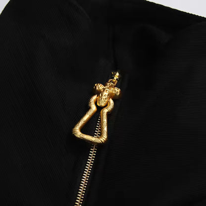 Spliced Zipper Basic Jacket