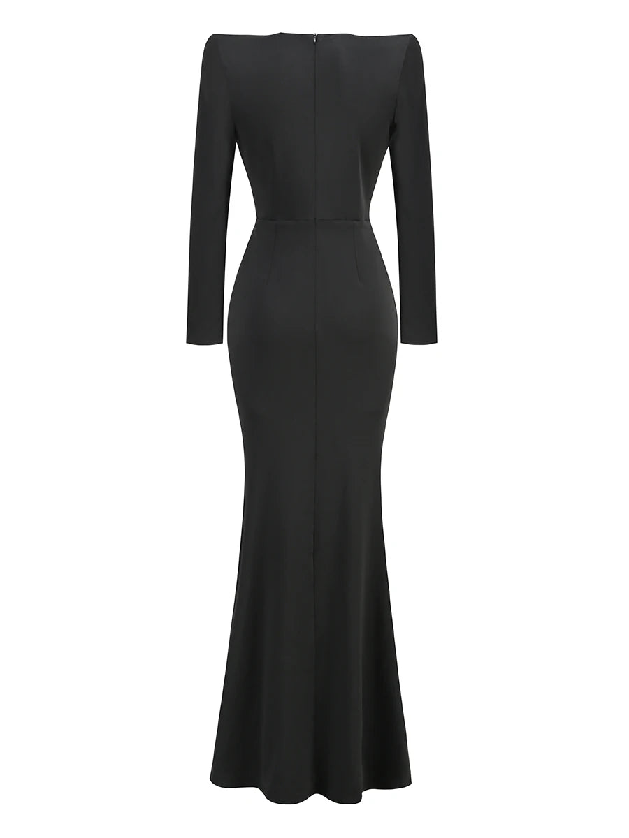 Long Sleeve Evening Dress