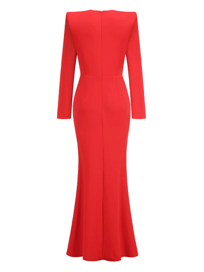 Long Sleeve Evening Dress