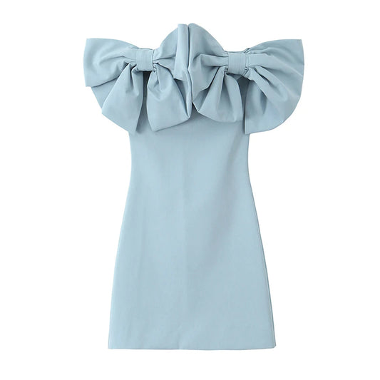 mini dress With Bows