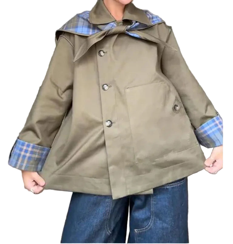 Plaid Double Side Coat